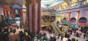 Photo of the interior of the Royal Exchange