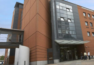 Manchester Metropolitan University Geoffrey Manton Building on Oxford Road Manchester