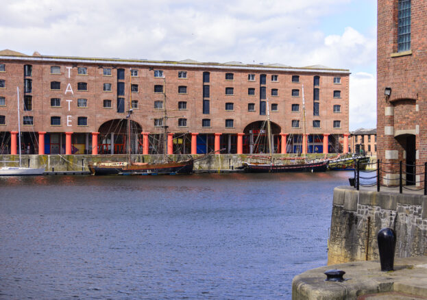 Tate Liverpool from across the docks