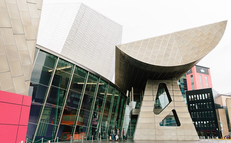 The Lowry Theatre and Gallery in Salford Quays Manchester.