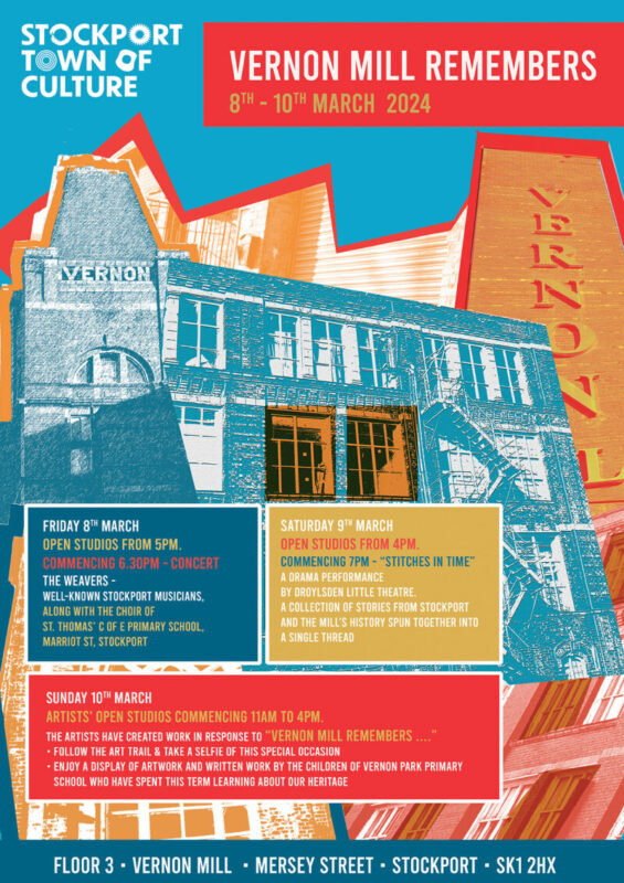 Vernon Mill Artists Open Studio and Heritage three day event