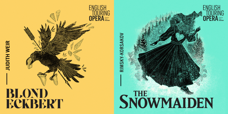 English Touring Opera artwork for Autumn Season 2024.