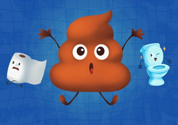 Poo lovers - get ready for the best kind of summer celebration (the stinky and scientific) at Thackray Museum of Medicine during the six week holidays. Embrace your inner scientist and your inner five-year-old with Poo, Glorious Poo, a disgusting deep-dive into the world of digestion, disease and dung, three of the most fascinating things ever!  animated poo joined by a toilet roll and a toilet with faces. Summer Holidays: Poo, Glorious Poo