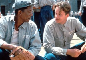 Morgan Freeman and Tim Robbins in The Shawshank Redemption.