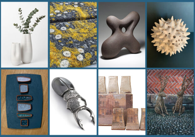 Montage of 14 images of craft